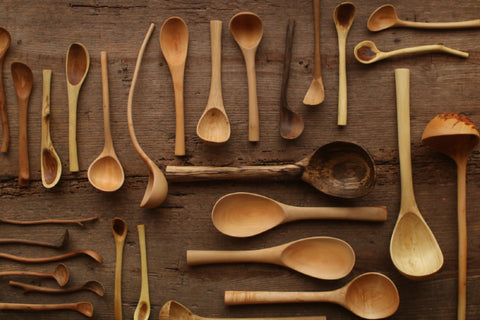 Hand-Carved Branch Tea Spoons (M)