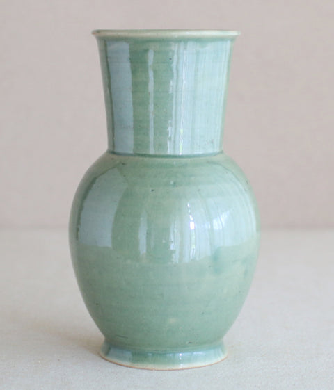 Gunji Pottery Large Green Vase