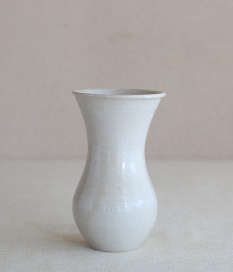 Gunji Pottery Small White Vase