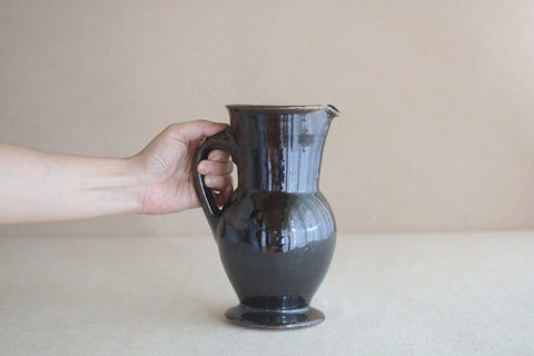 Gunji Pottery Large Black Vase