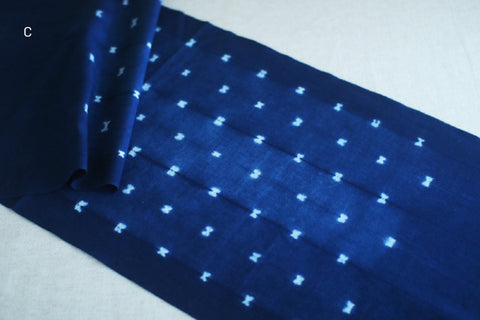 Aizome Hand-Dyed Tenugui {Butterfly Dots : C}