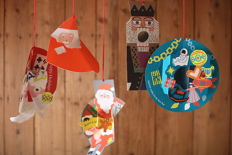 Holiday Pop-up Card {Daruma Santa}