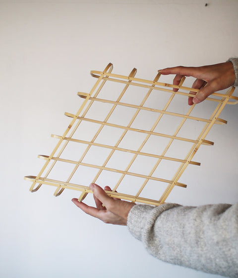 Kei Nakamura Stretchable Bamboo Square Basket
