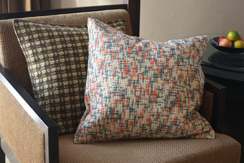 Woven Wool Cushion Cover {Kohaku/Brown} 50 x 50cm