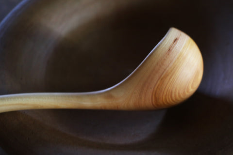 Hand-Carved Branch Ladle [Zelkova-A] - Sold out