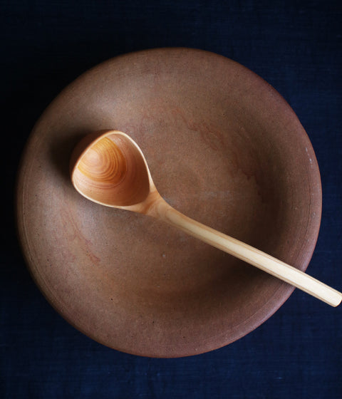 Hand-Carved Branch Ladle [Zelkova-A] - Sold out