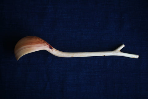 Hand-Carved Branch Ladle [Zelkova-B] - Sold out