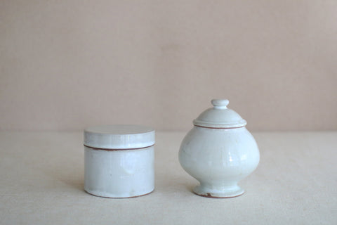 Gunji Pottery Futamono Lidded Jar - Rounded with Foot