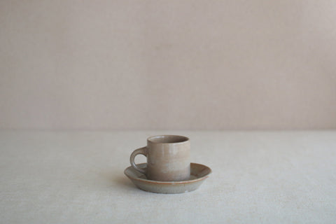Gunji Pottery Cup & Saucer [A]
