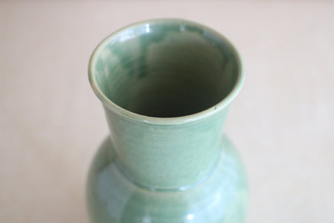 Gunji Pottery Large Green Vase