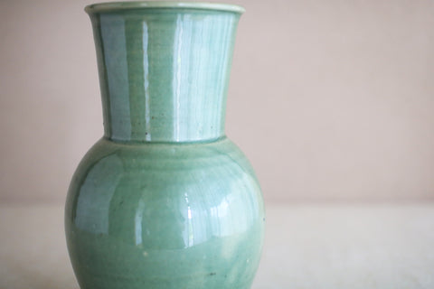 Gunji Pottery Large Green Vase