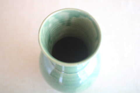 Gunji Pottery Large Green Vase
