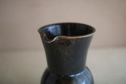 Gunji Pottery Large Black Vase