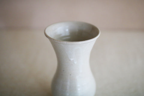 Gunji Pottery Small White Vase
