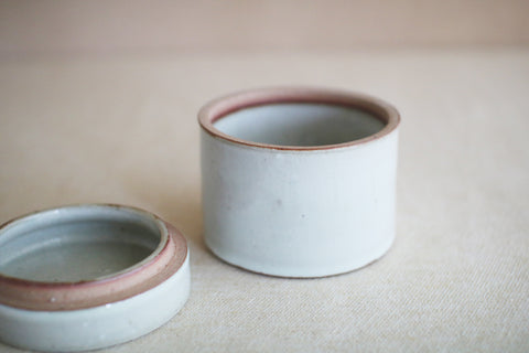 Gunji Pottery Futamono Lidded Jar - Cylindrical