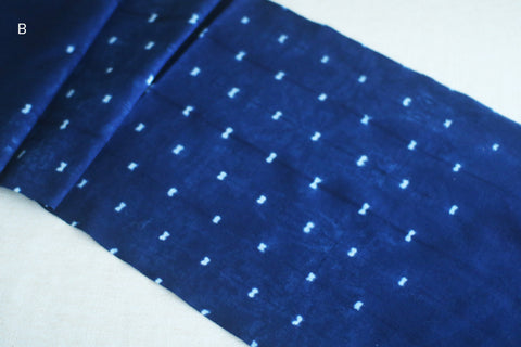 Aizome Hand-Dyed Tenugui {Butterfly Dots : B}