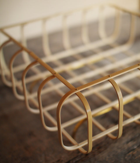 Kei Nakamura Stretchable Bamboo Square Basket