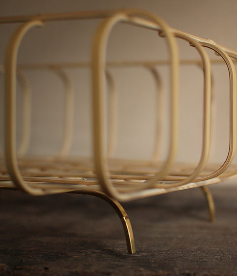 Kei Nakamura Stretchable Bamboo Square Basket