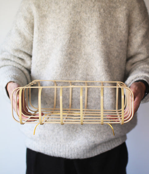 Kei Nakamura Stretchable Bamboo Square Basket